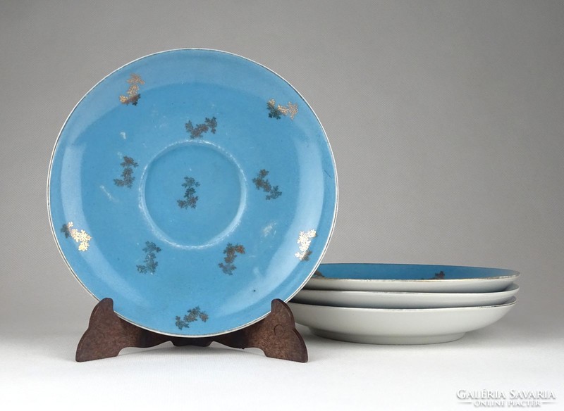 1B344 Régi kék osztrák tányér készlet 4 darab