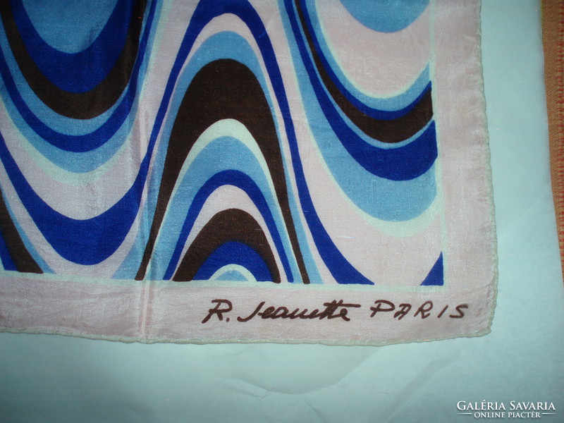 Vintage french silk scarf