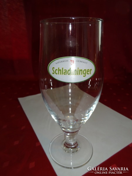 Schladminger francia kristály  söröspohár, fél literes, magassága 20,5 cm. Vanneki!
