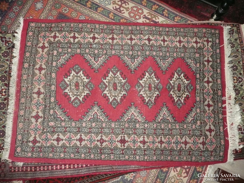 Antique guaranteed hand-knotted Persian carpet Bokhara - Pakistan circa 1950-60