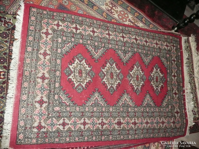 Antik, garantáltan kézi csomózású perzsa szőnyeg Bokhara - Pakisztán 1950-60 környéke