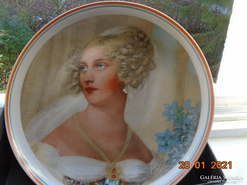 Johann Ender 19.sz osztrák romantikus festő nyomán "Natalia Potocka" lengyel grófnő portréja,falitál