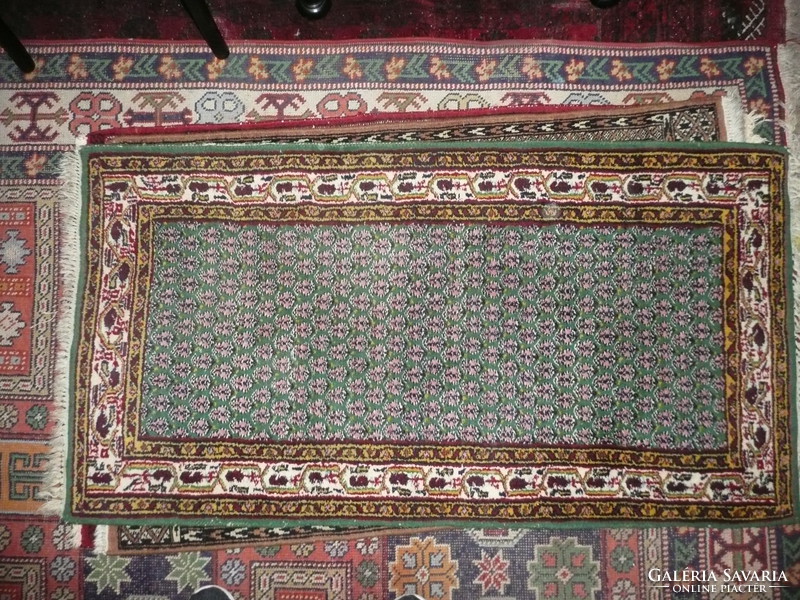 Guaranteed hand-knotted, old thick Persian rug, boteh - cashmere circa 1970