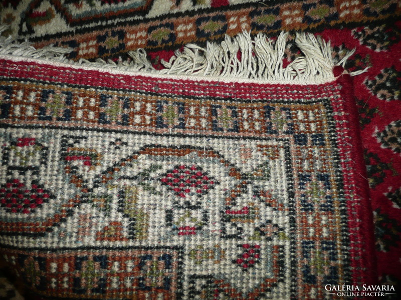 Boteh-Rádzsásztán 1970 környéke, garantáltan kézi csomózású, régi vastag perzsa szőnyeg, 
