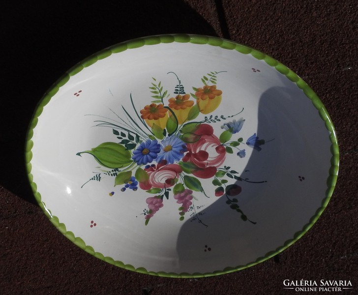 Antique wiener-gmundner ceramic wall bowl decorative wall plate