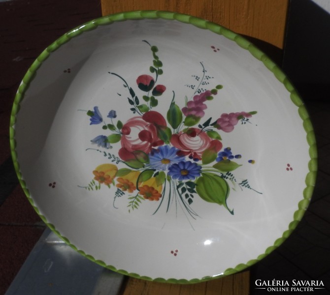Antique wiener-gmundner ceramic wall bowl decorative wall plate