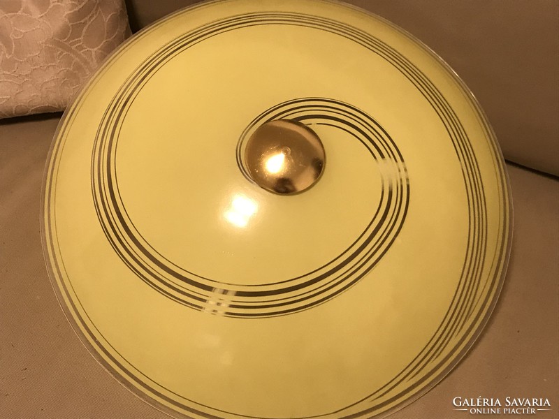 Retro mennyezeti lámpa vanília színben, 50 cm átmérő