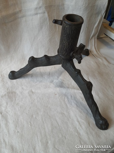 Antique 4-part cast iron Christmas tree base.