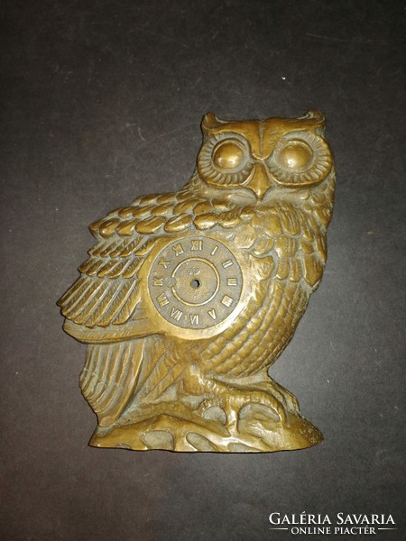 Heavy retro copper owl clock body with vf mark - ep