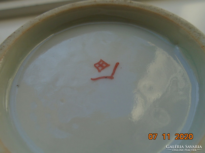 Antik Kézzel festett,gazdagon aranyozott Meidzsi Satsuma Kyoto Moriage tejszínes kiöntő