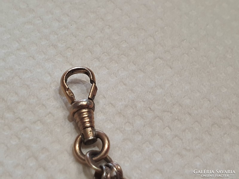 Antique silver officer's chain, watch chain