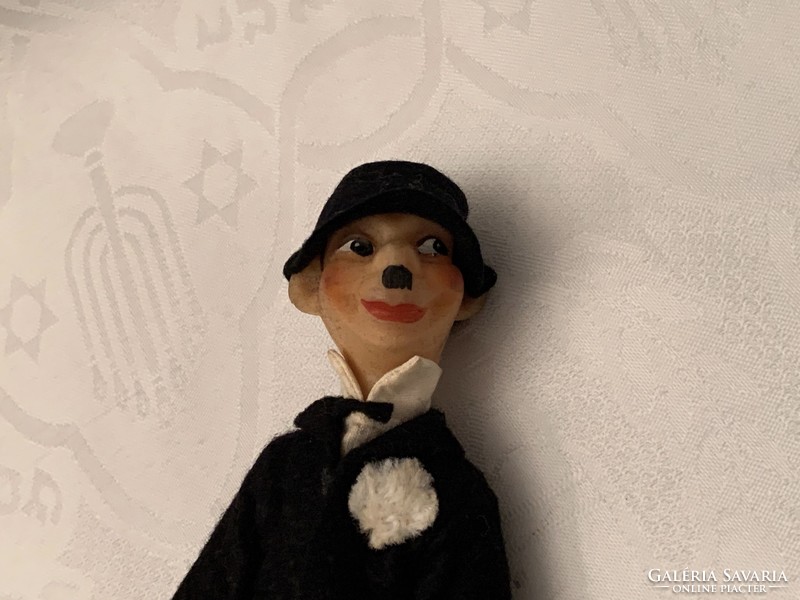 RETRO Chaplin gumifigura, 15 cm. 1960-as évek