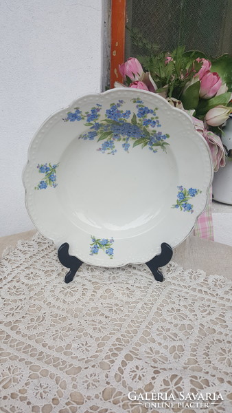 Zsolnay decorative wall plate with lily of the valley