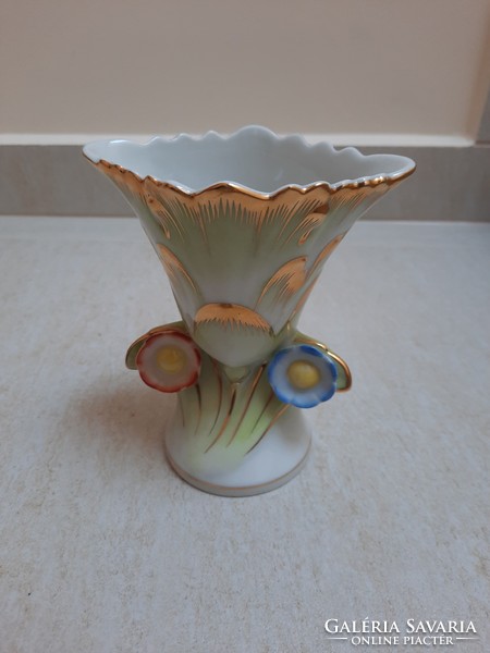 Herendi Viktória mintás porcelán váza VBO