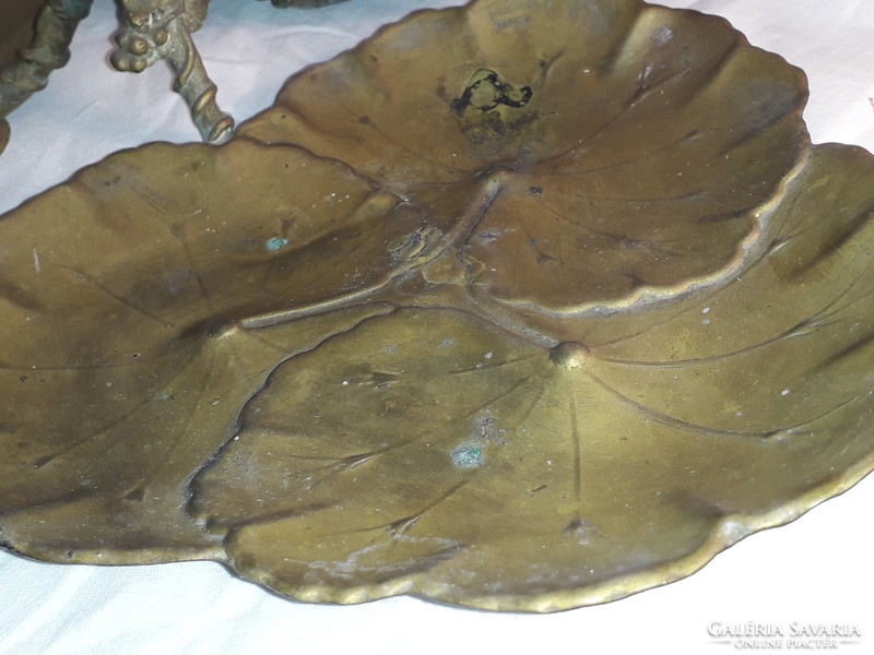 Marked original famous marcin jarra copper art nouveau antique water lily giant size tray