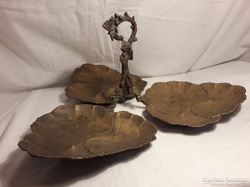 Marked original famous marcin jarra copper art nouveau antique water lily giant size tray