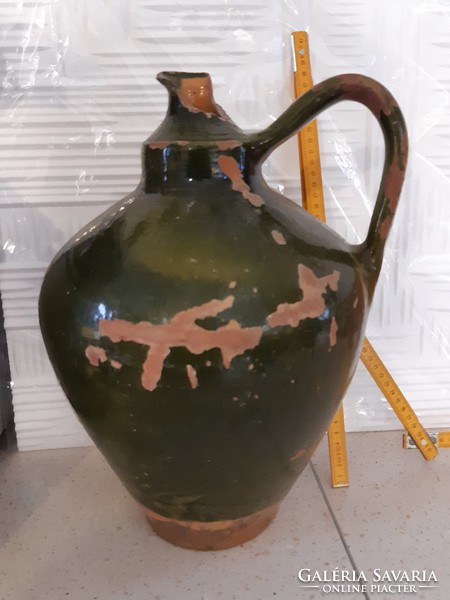 Glazed pottery jug jar, field trip