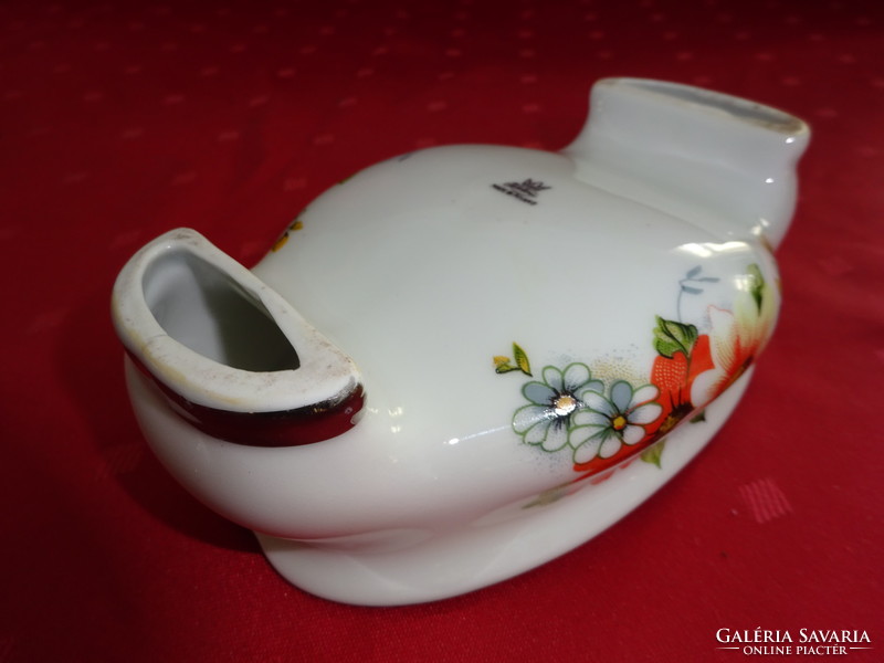 Polish porcelain two-piece smoking set. Silver edged. He has!