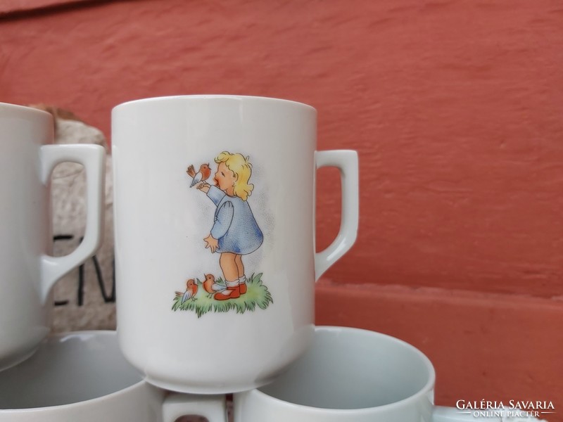 Zsolnay figurine fairy-tale porcelain mugs fairy-tale collection, nostalgia pieces
