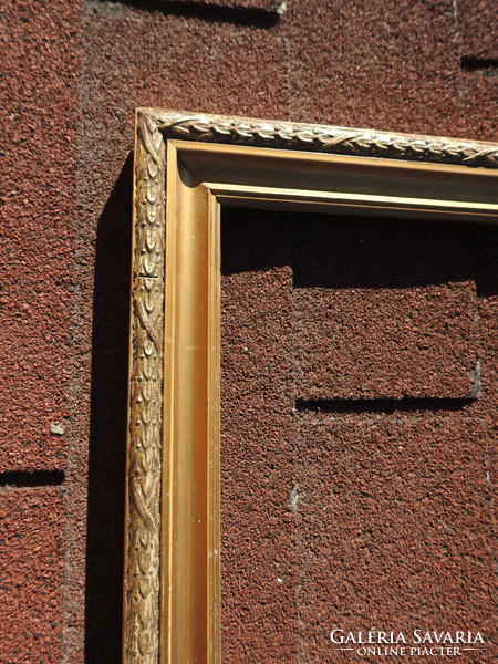 Old gilded huge wooden frame - picture frame