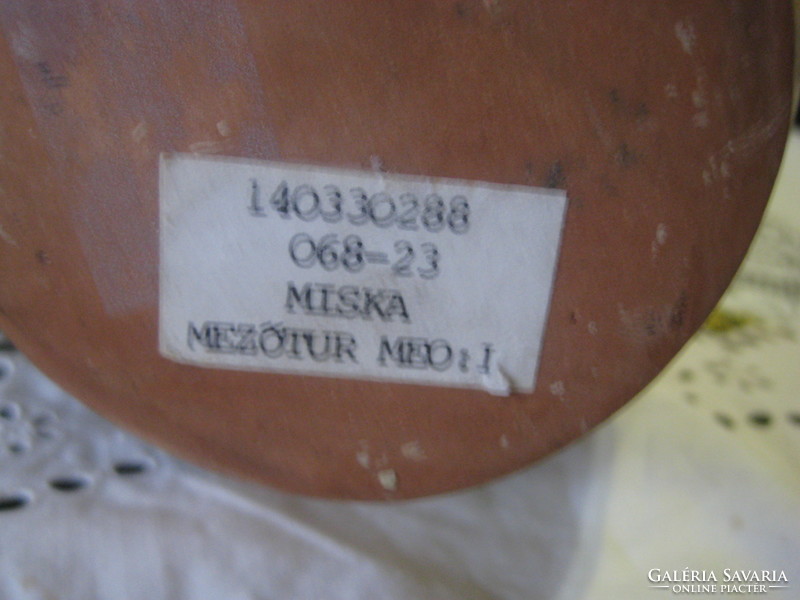 Miska kancsó , Mezőtúr  , 25 cm  cimkével