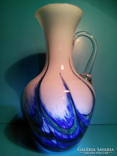 Just for that!!! Carlo moretti, Murano glass pouring amphora jug with sea blue
