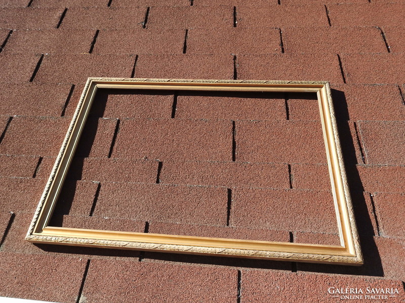 Old gilded huge wooden frame - picture frame