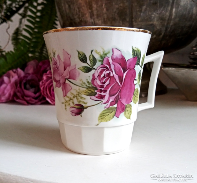 Old Czechoslovakian rose mug