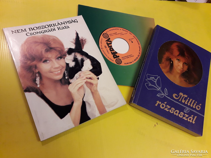 Csongrádi Kata  2 db könyv + 1 kislemez