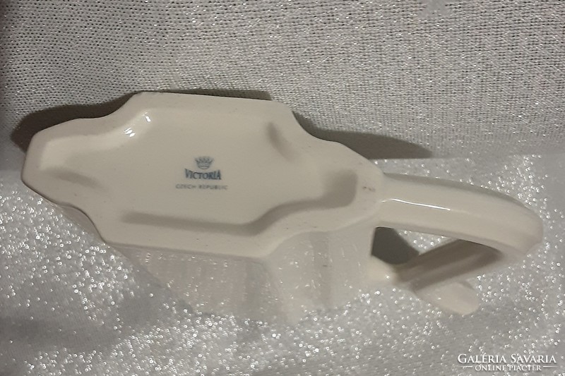 Cseh Victoria porcelán csőrös ivókúra pohár, , egyedi, limitált darab, jelzett