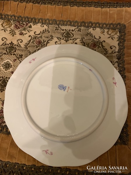 Herendi Apponyi mintás 6 sütis tányér és kínáló tál (7db)