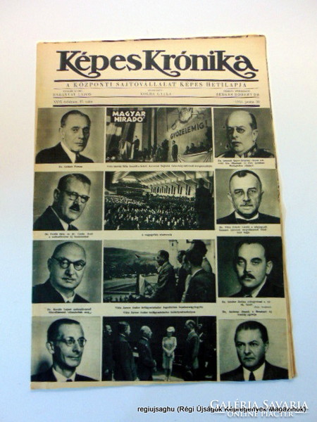 1944 június 30  /  Képes Krónika  /  Régi ÚJSÁGOK KÉPREGÉNYEK MAGAZINOK Ssz.:  17792