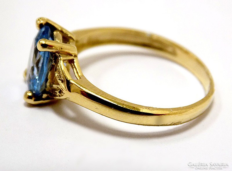 Kék spinell köves arany gyűrű (ZAL-Au95629)