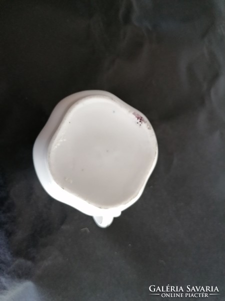 Antik kézzel festett tojáshéj porcelán csésze