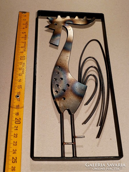 As a gift, metal rooster,