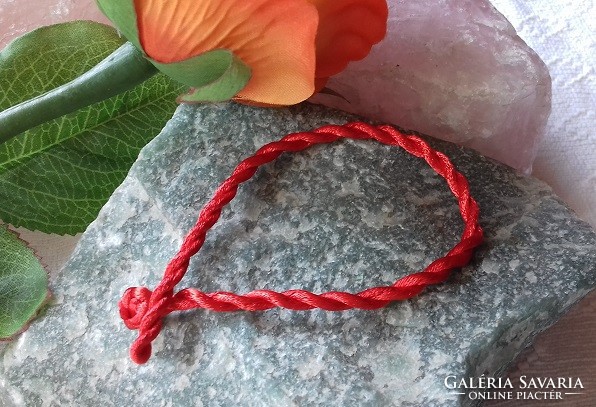 Red protection bracelet against negative energies, 3mm
