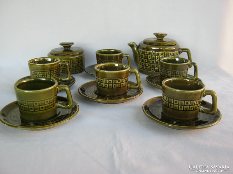Granite zahajszky ceramic coffee set for 6 people