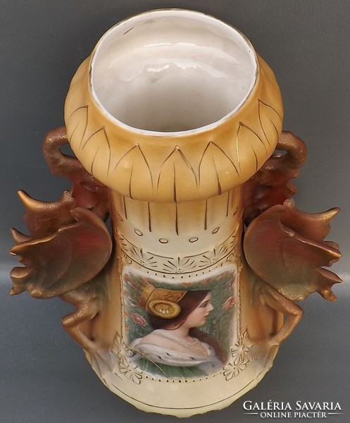 Antique Austrian ceramic vase from the monarchy