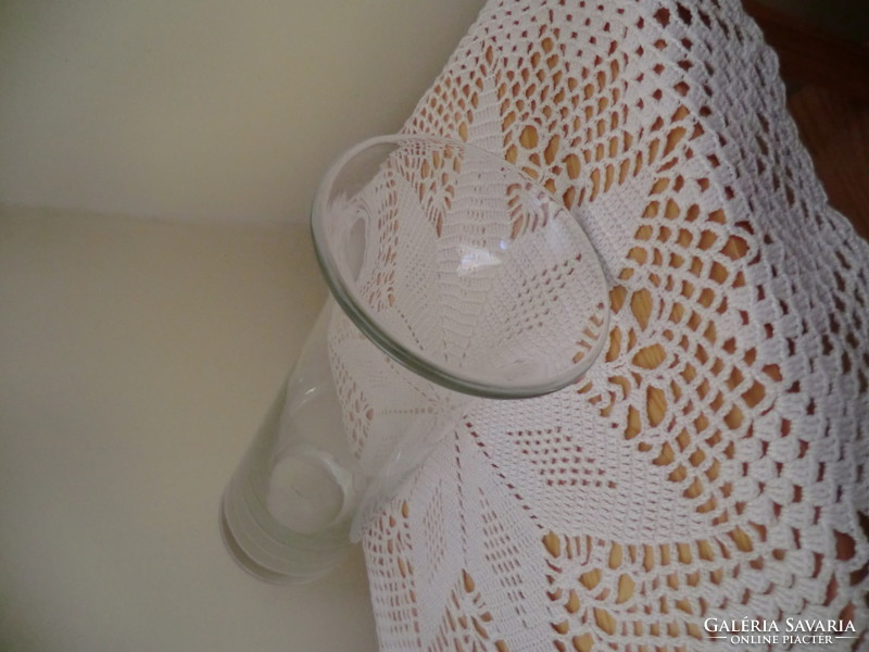 Rusztikus nemesen egyszerű váza Magassága 30, átmérője 11 cm