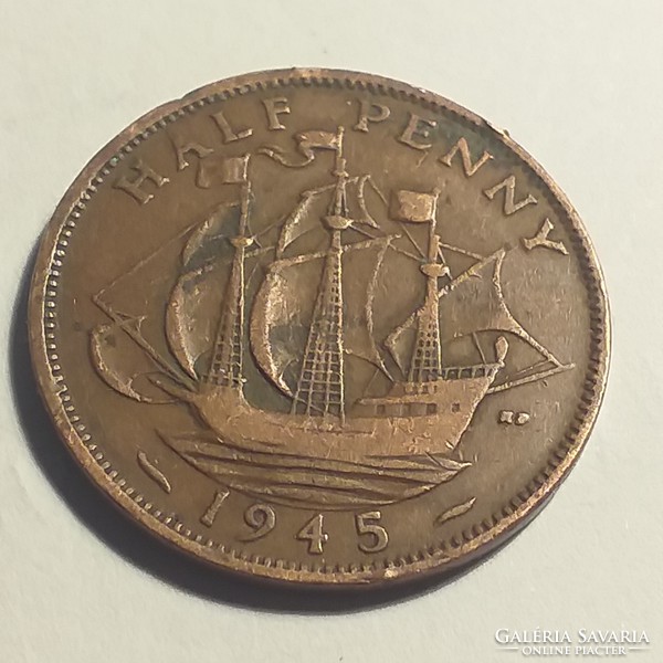 Half penny 1945