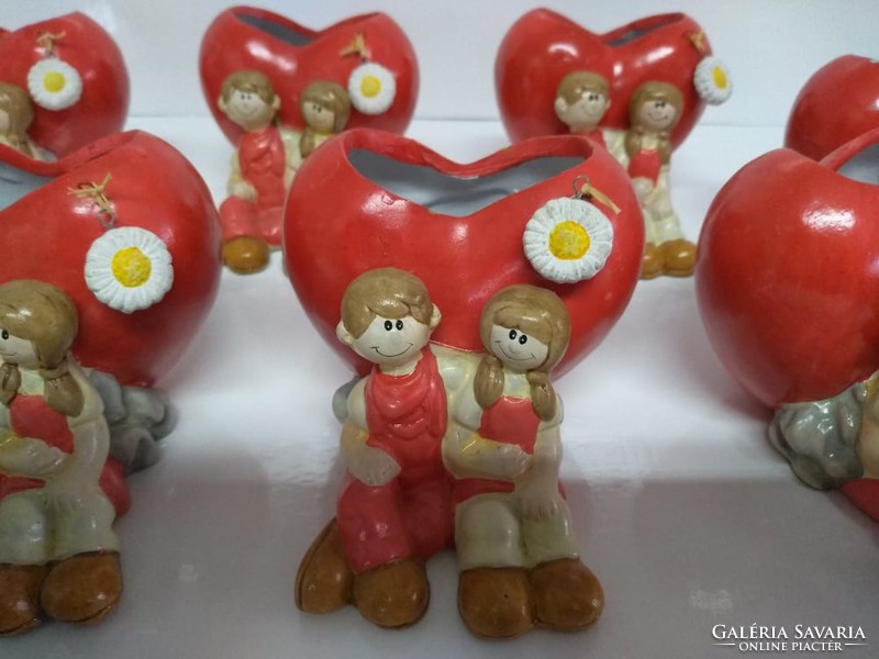 Charming ceramic hearts, hearts