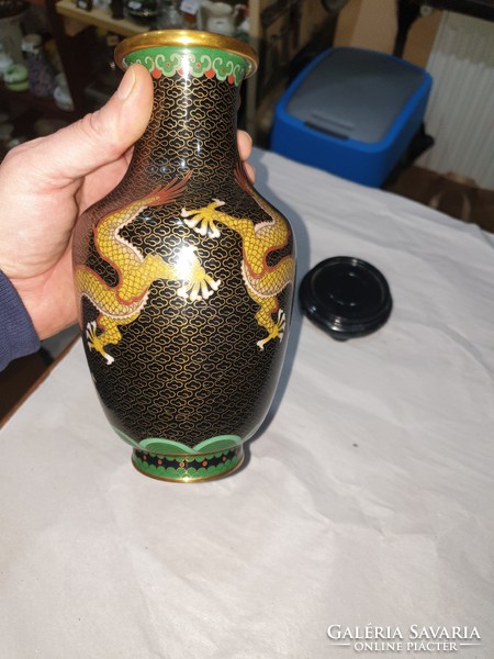 Kinai zománc váza 