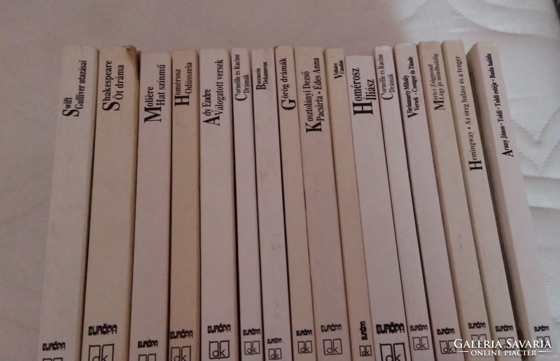14 db könyv az Európa Diák Könyvtár sorozatából - könyvek középiskolásoknak és minden olvasónak