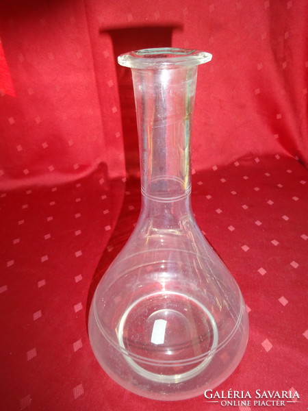 Egy literes boros üveg, dekanter, magassága 25 cm. Vanneki! Jókai.