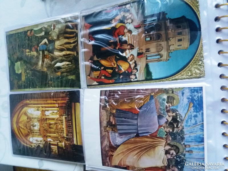 Postcards in an album from Italy