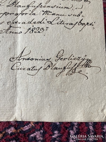 Baptism certificate of Ágnes Kőnig! Highlands /1823//kékellő/blaufuss/currently Slovakia!!Born; 1794!!