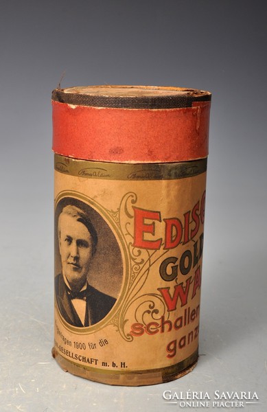Edison fonográf viaszhenger doboza.