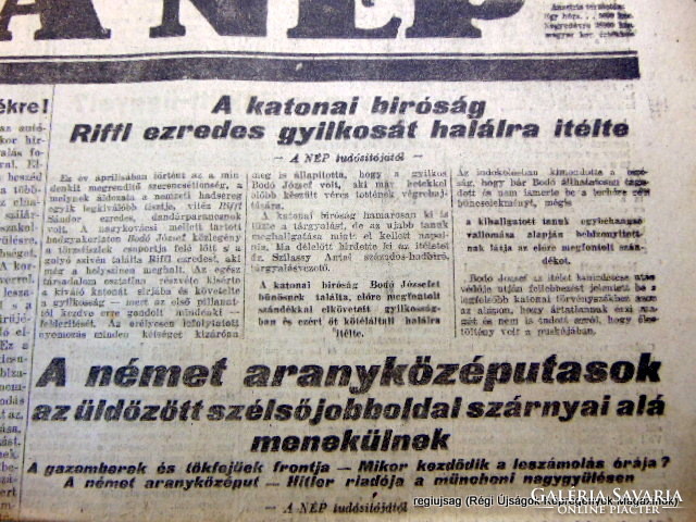 1923 szeptember 14  /  A NÉP  /  Régi ÚJSÁGOK KÉPREGÉNYEK MAGAZINOK Ssz.:  15904