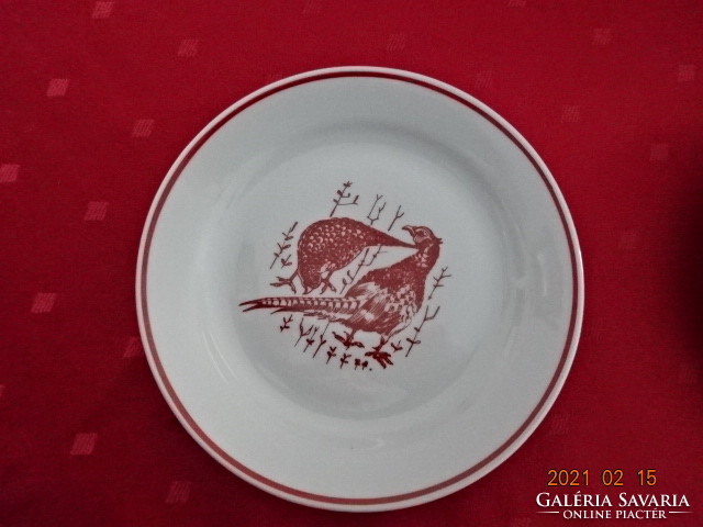 Zsolnay porcelain, animal figure cake plate, diameter 17.5 cm. He has!