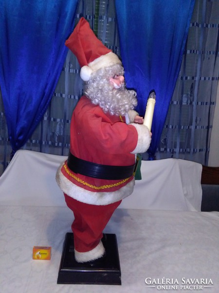 Retro, battery-powered, large-sized Santa, Santa Claus figure - 70 cm high